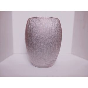 CARO Home Silver Rose Textured Large Flower Vase